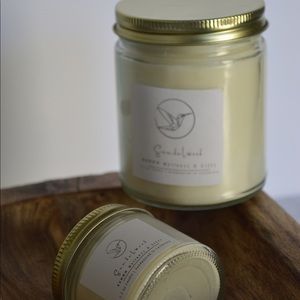 Sandalwood 🪵 Hand-poured Artisanal Luxury Candle (1 large or BOGO free small)